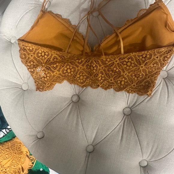 Lace Bralette in Mustard - Picture 2 of 4